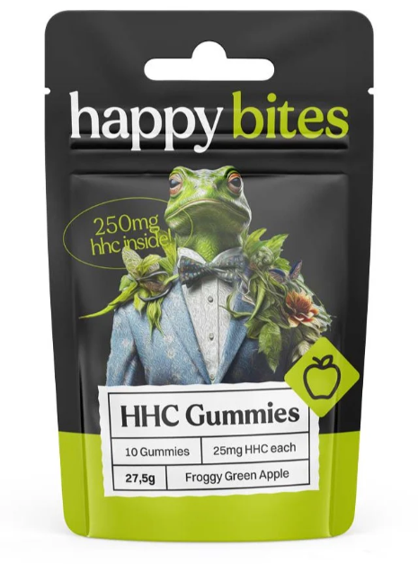 Happy Bites HHC Gummies – Froggy Green Apple (10 pcs x 25mg = 250mg) – Happy Bites HHC