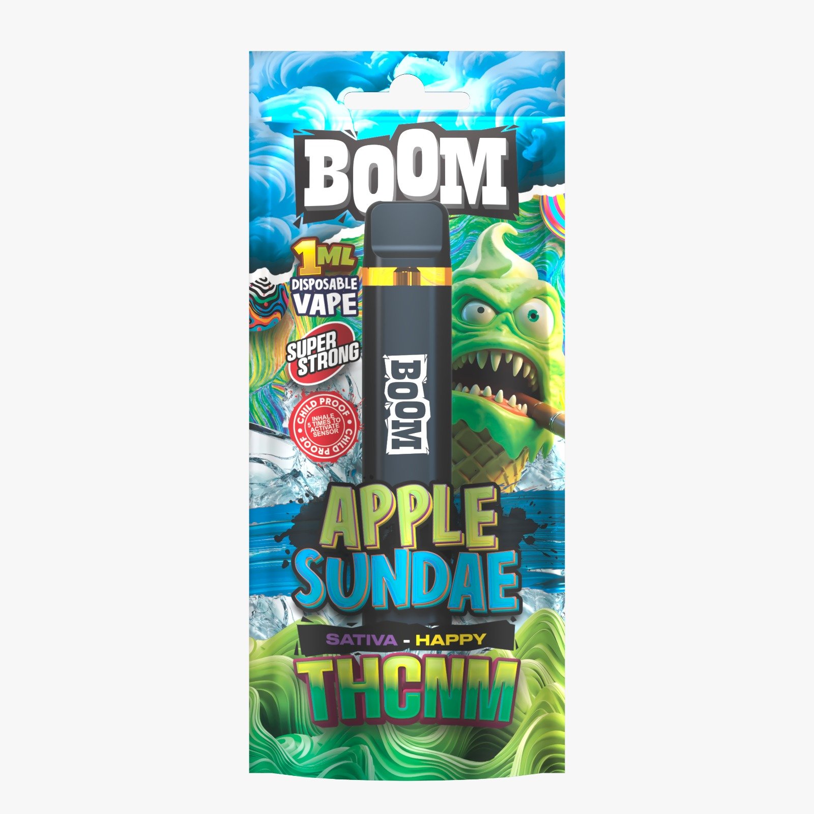 ACAN BOOM Apple Sundae THCNM 1ml Vape – HHC vape