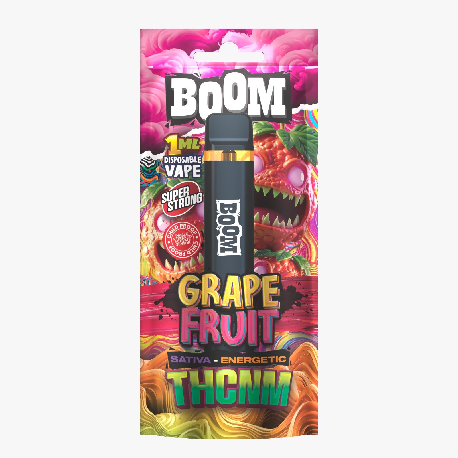 ACAN BOOM Grape Fruit THCNM 1ml Vape – HHC vape