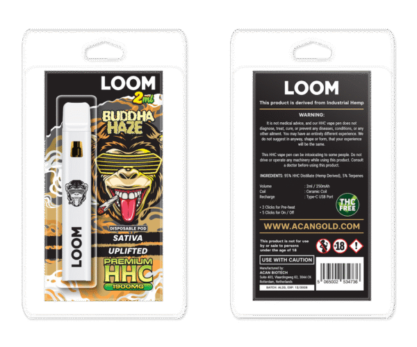 LOOM HHC Buddha Haze 1900mg 2 ml Vape – HHC vape