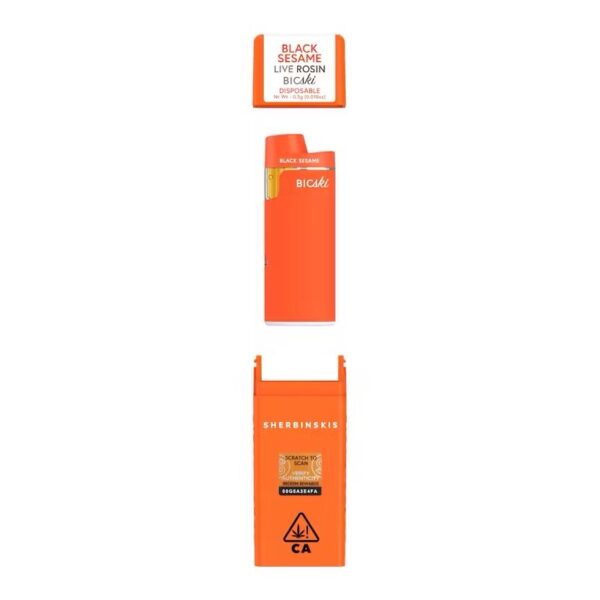 Sherbinskis Black Sesame Bicski Disposable Vape – 0.5g – HHC vape