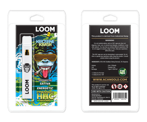 LOOM HHC Kerosene Krash 1900mg 2 ml Vape – HHC vape
