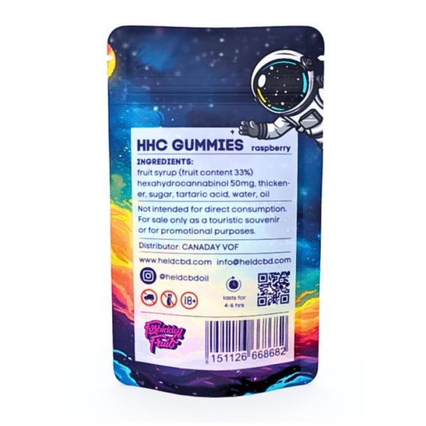 HHC Raspberry Space Gummies 500mg