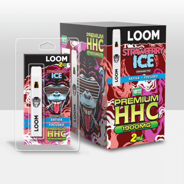 LOOM HHC Strawberry Ice 1900mg 2 ml Vape – HHC vape