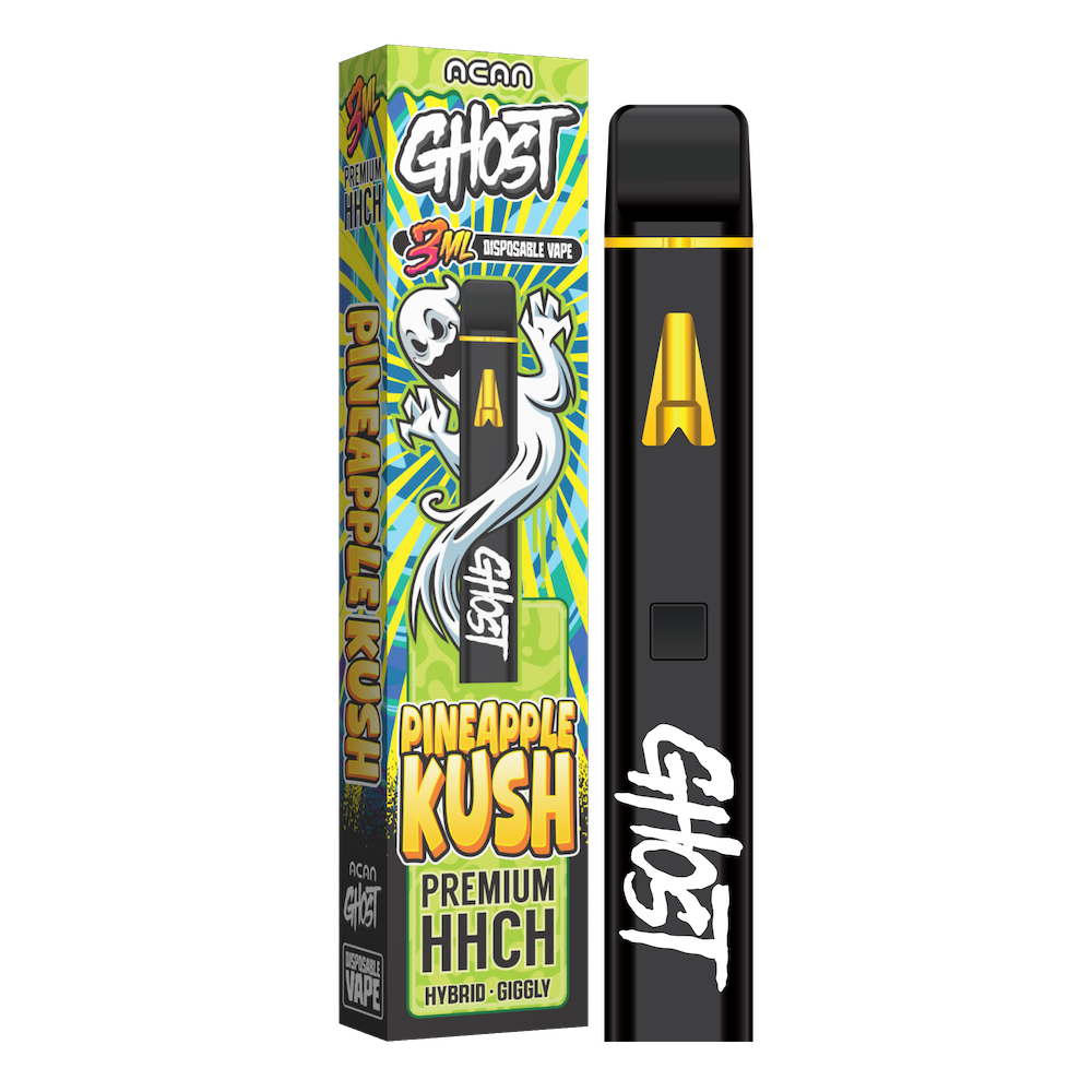 Acan Ghost Pineapple Kush (Hybrid) – 3ml – HHC Vape