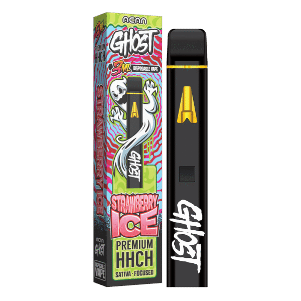 Acan Ghost Strawberry Ice (Sativa) – 3ml – HHC Vape